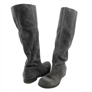 Nine West Vintage America Slouchy Boots, Gray Sz 8